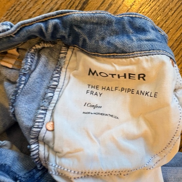 MOTHER The Half-Pipe Ankle Fray in I Confess, Size 25 - Picture 4 of 6